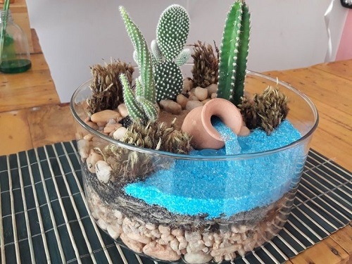 Beautiful Glass Bowl Succulent Arrangement 4