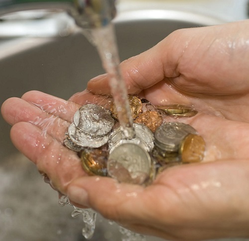 Clean the pennies