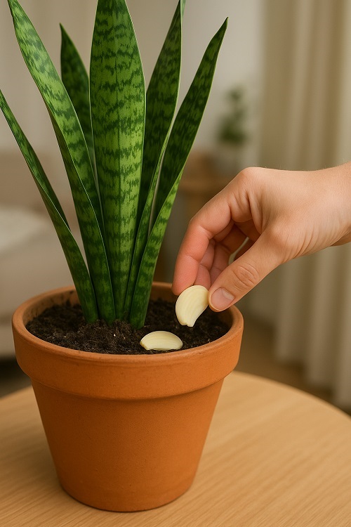 Garlic Uses for Snake Plant